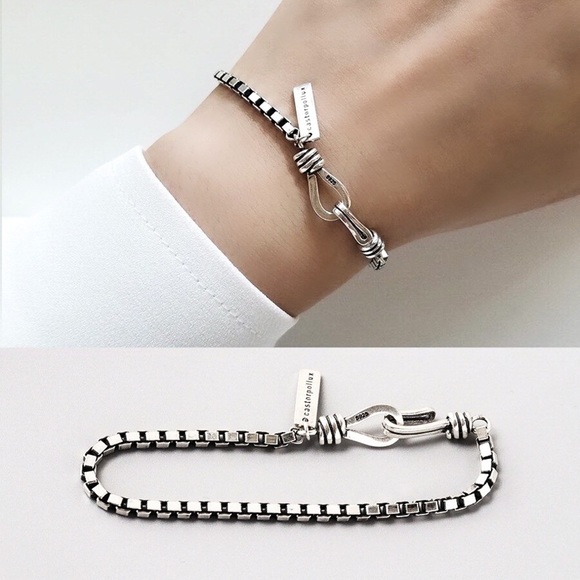 Castor Pollux Jewelry Castor Pollux 925 Sterling Silver Box Chain Bracelet Poshmark